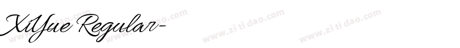 XiYue Regular字体转换